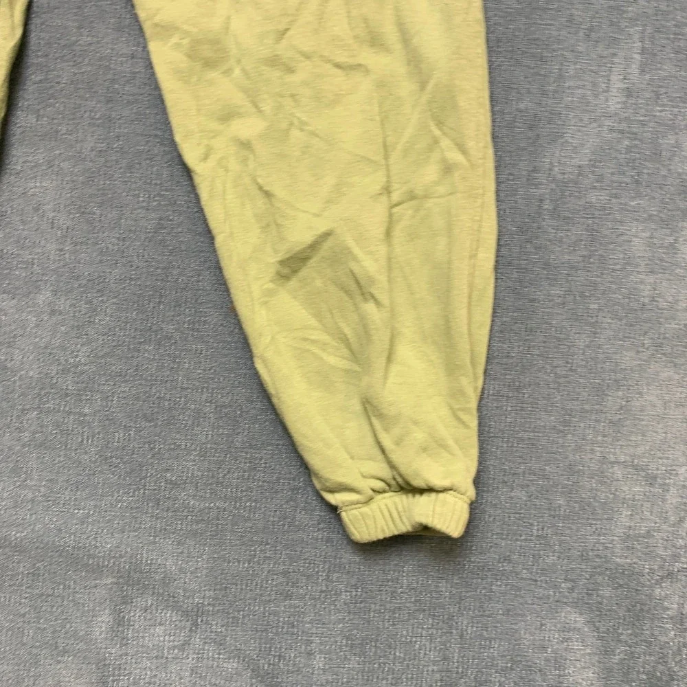 Nike Sweatpants Womens Medium Green Fleece Lined Gym Training Drawstring Waist